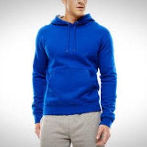 NEW MENS  Racing Royal Blue Xersion Cotton Rich Fleece Pullover Hoodie XL